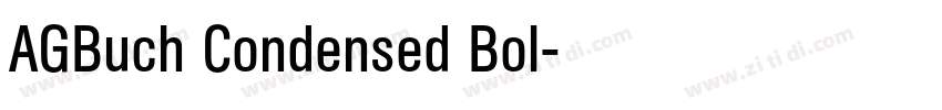 AGBuch Condensed Bol字体转换